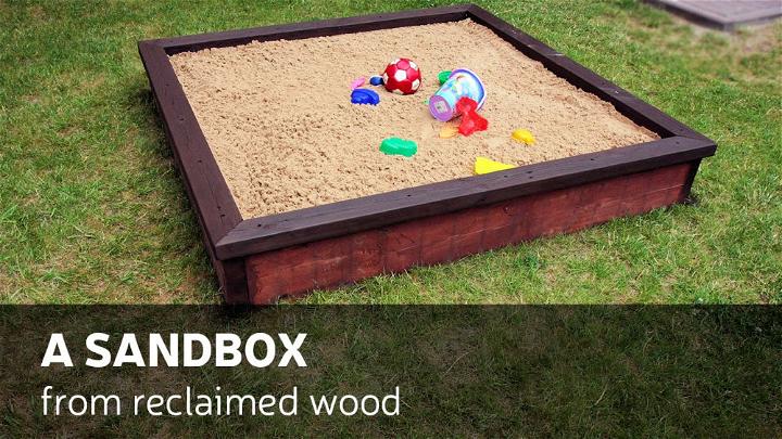 Reclaimed Wood Sandbox