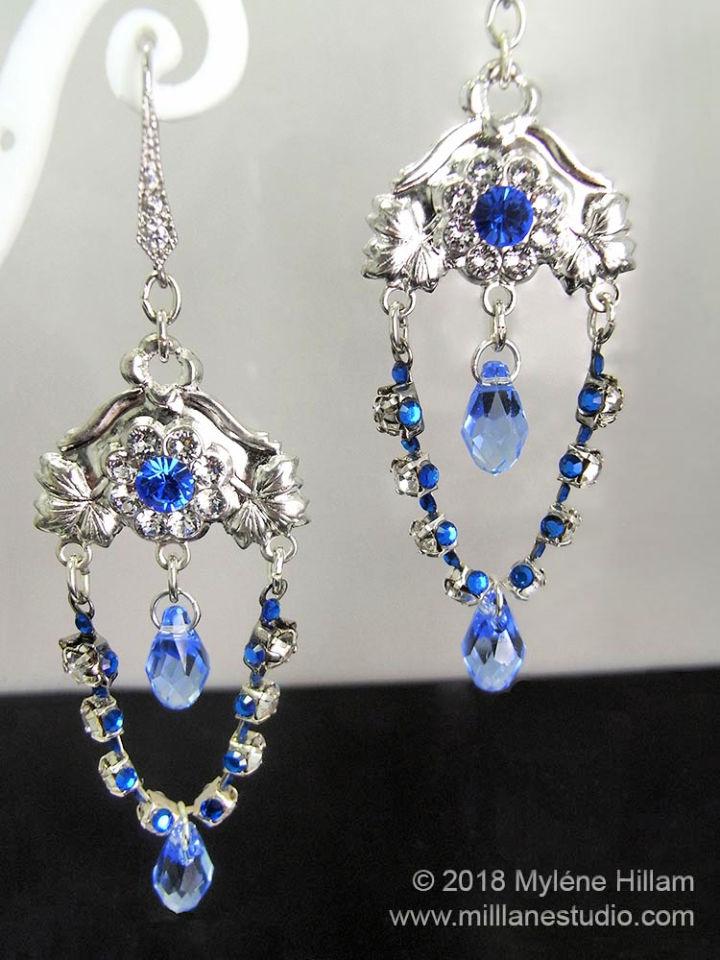 Sapphire Chandelier Drop Earrings