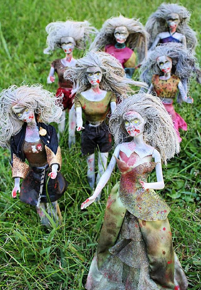 Scary Barbie Zombies Inspired by The Walking Dead