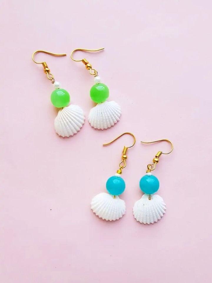 Sea Shells and Beads Earrings