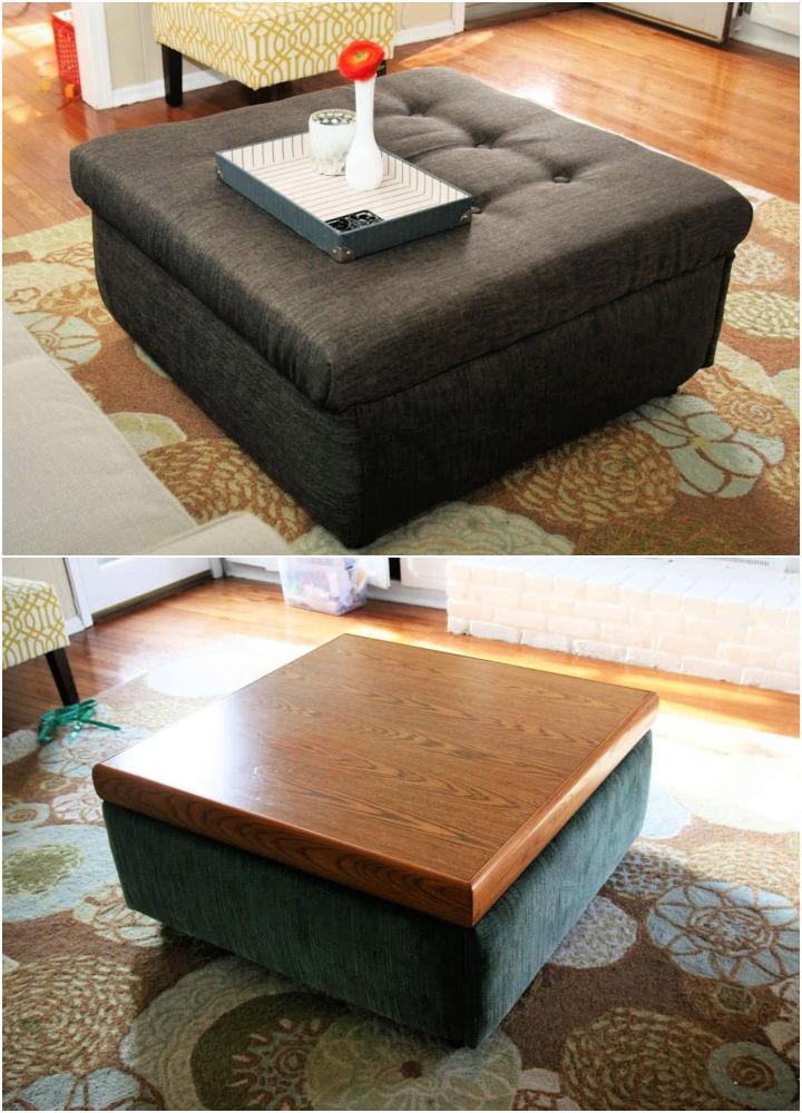 Turn a Coffee Table Into an Ottoman