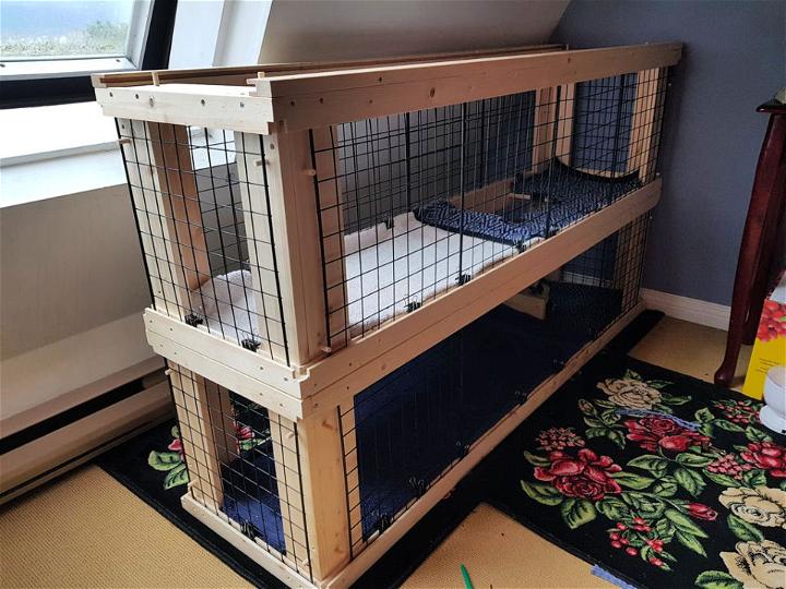 Two Story Indoor Rabbit Hutch Plan