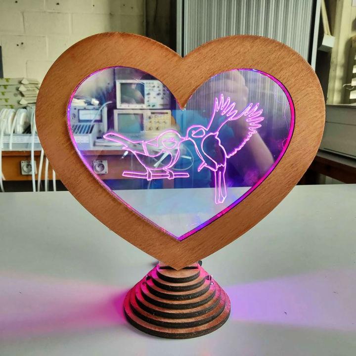 Unique DIY Edge Lit Wedding Gift