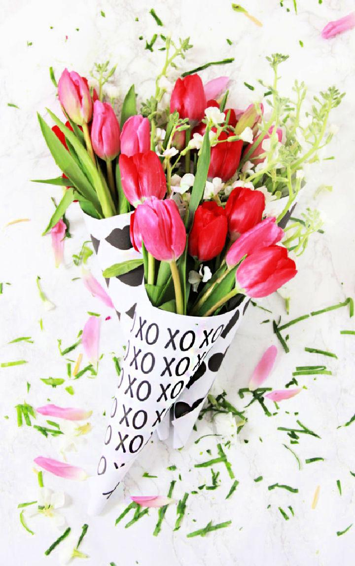 Valentine Free Printable Flower Bouquets