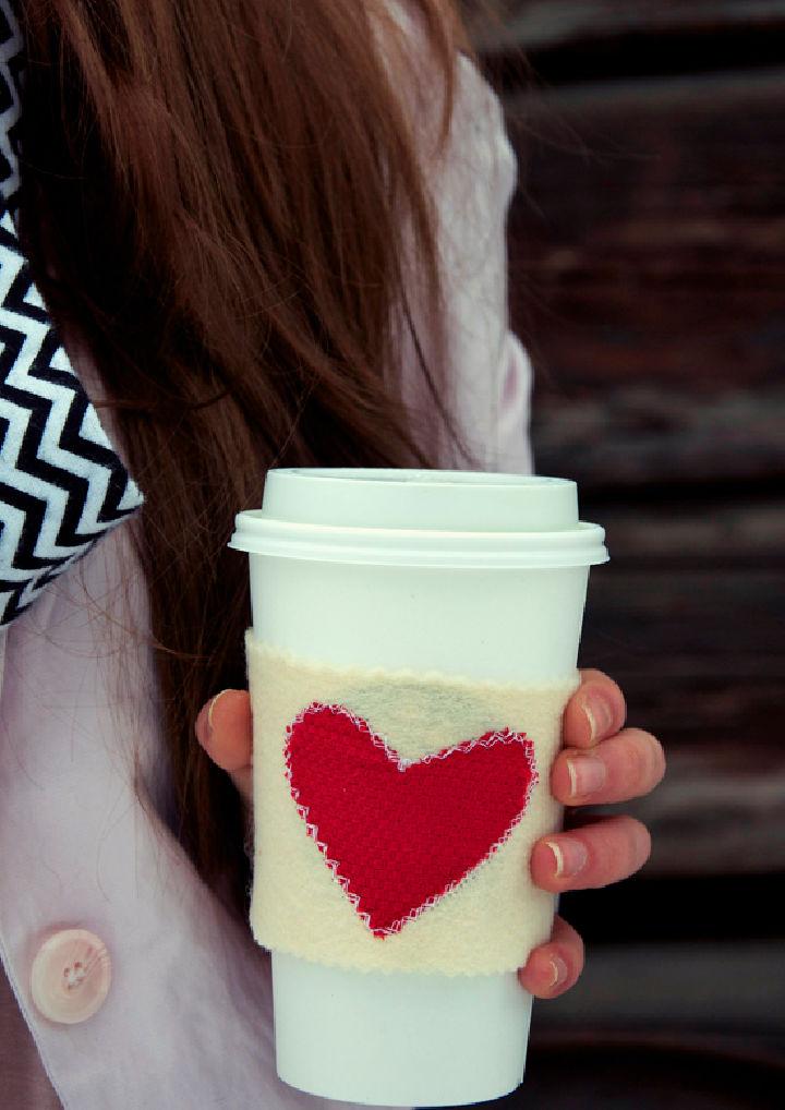 Warm Heart Coffee Cozy