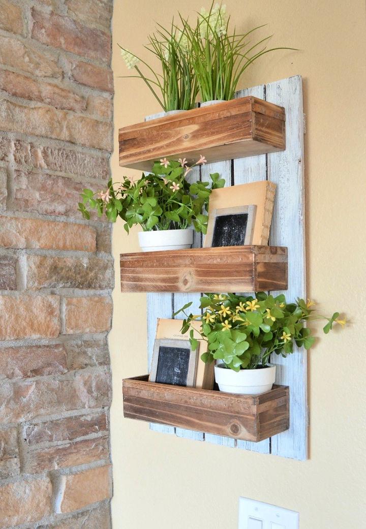 Wooden Wall Hanging Planter