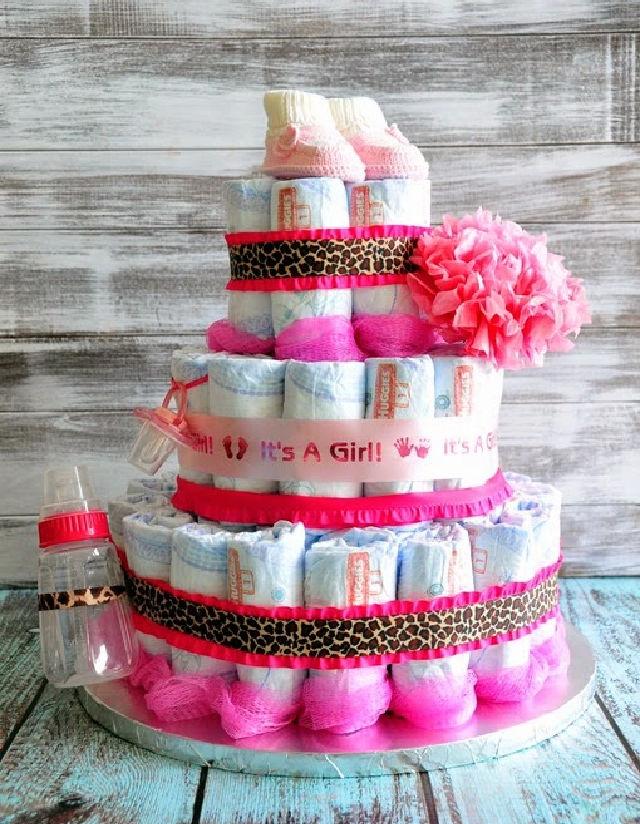 3 Tiered Diaper Cake