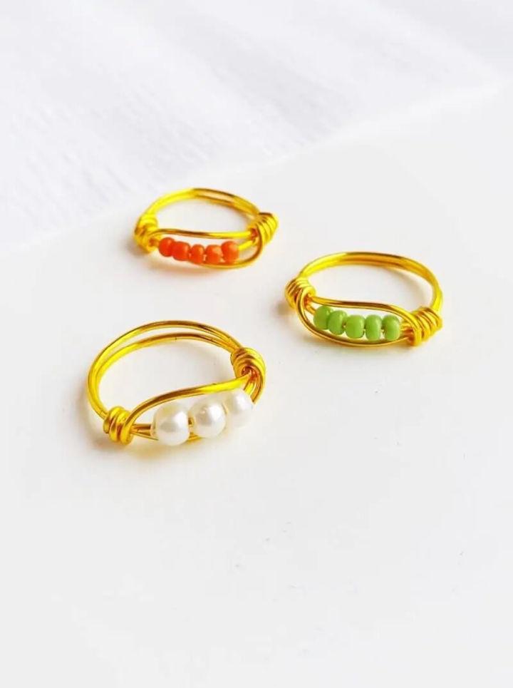 Beaded Wire Ring Tutorial