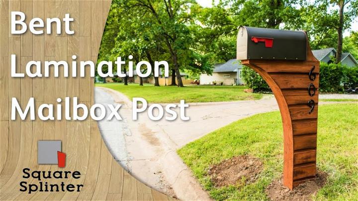 Bent Lamination Cedar Mailbox Post