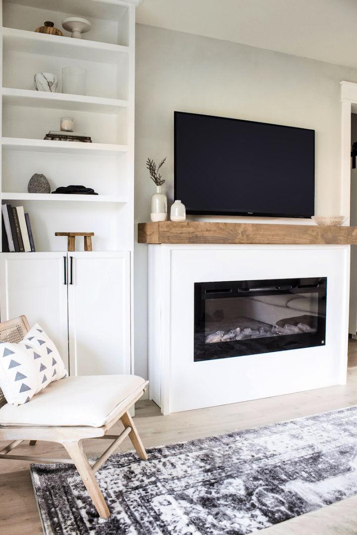 Build A Fireplace Mantel with Storage