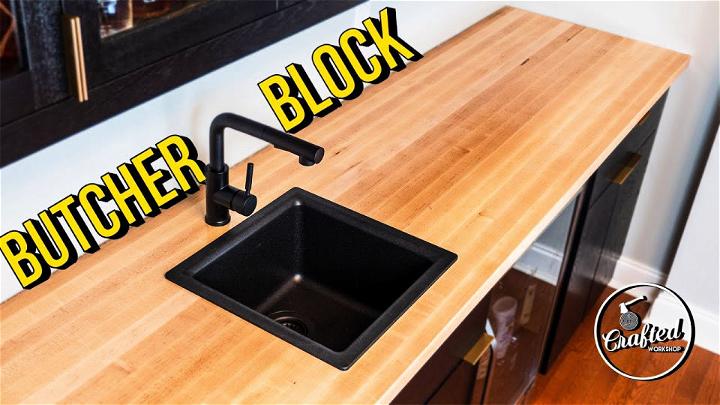 Build Install Butcher Block Countertop