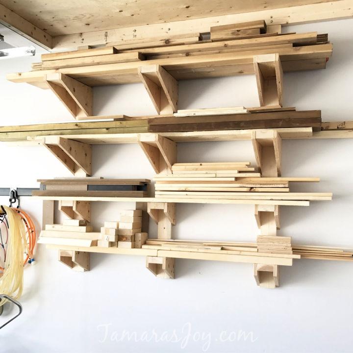Build a Garage Lumber Rack