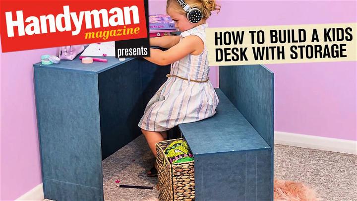 Build a Kids Desk with Storage