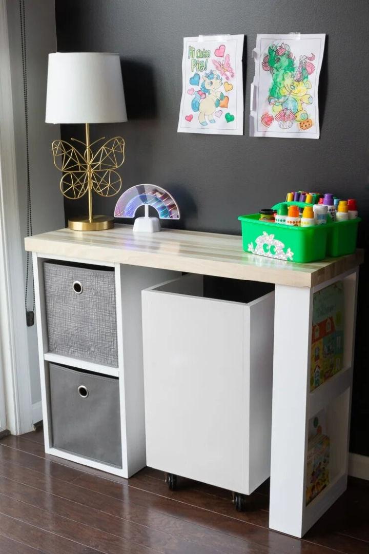 Build a Kids Desk with Storage