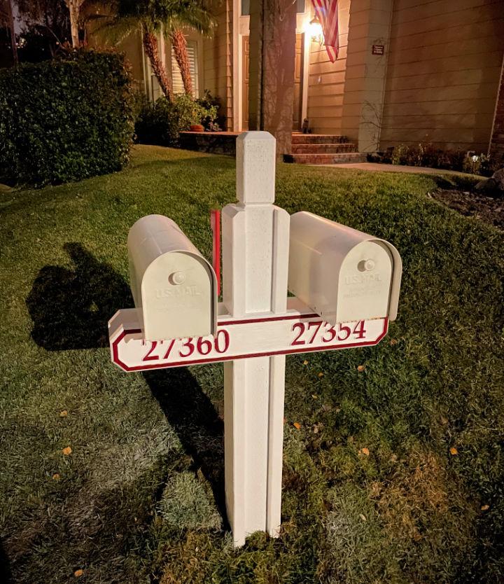 Building A Double Mailbox Post