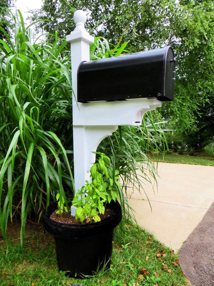Building White Mail Box Post