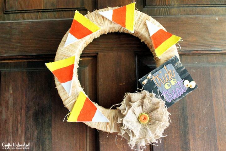 Candy Corn Wreath