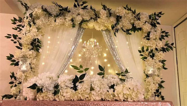 Chandelier Floral Backdrop In Multiple Color