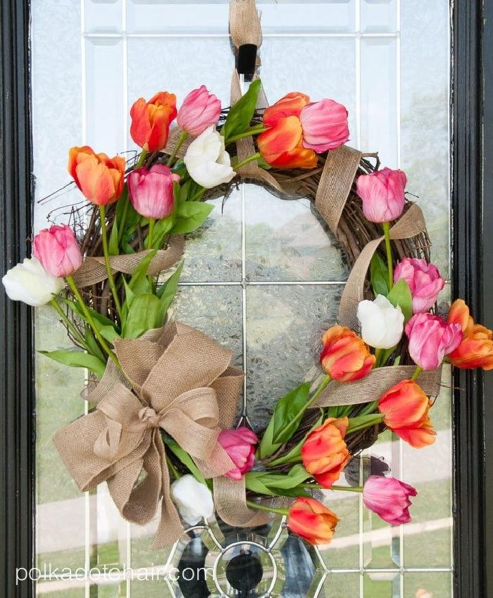 Charming DIY Spring Wedding Wreath