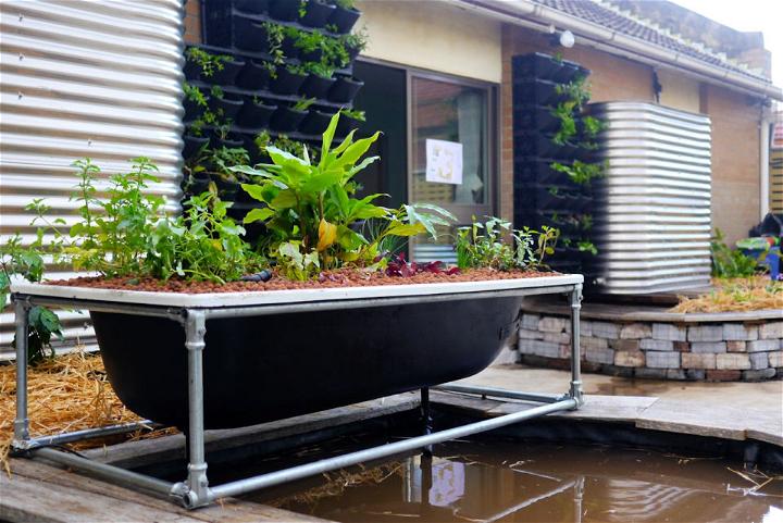 Clip Together Bathtub Aquaponics System