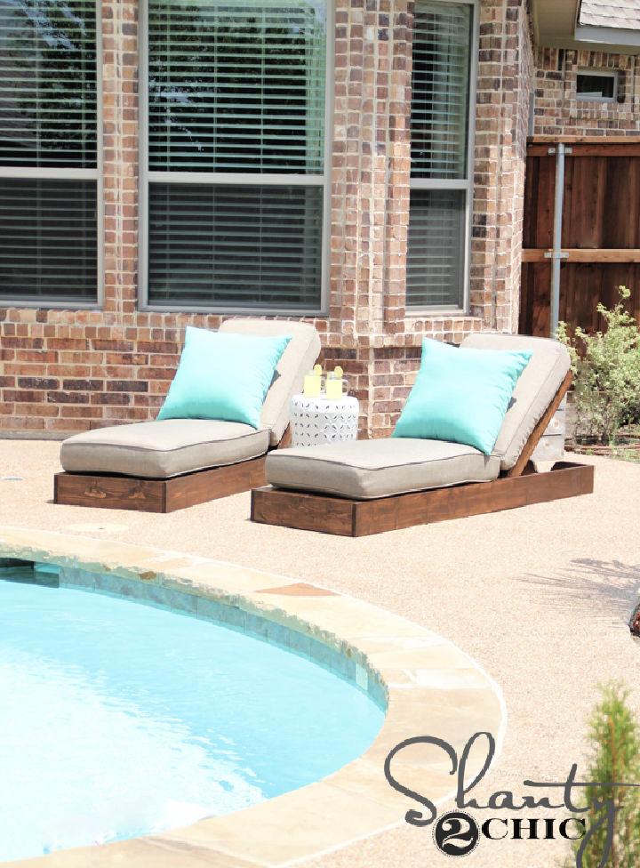 Diy pool online lounger