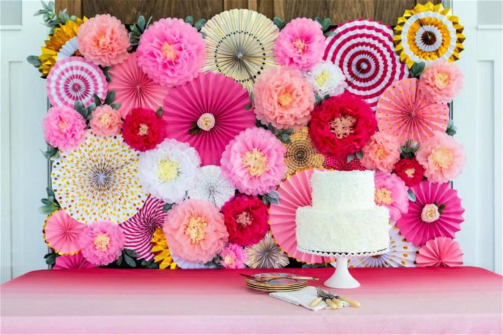 Craft a Party Perfect Blooming Backdrop