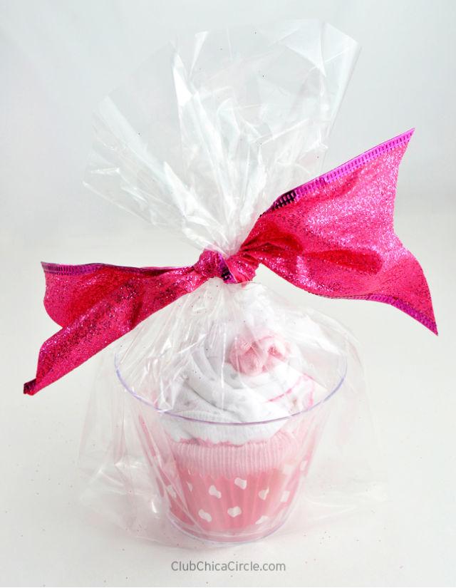 Cupcake Onesie Gift Cups