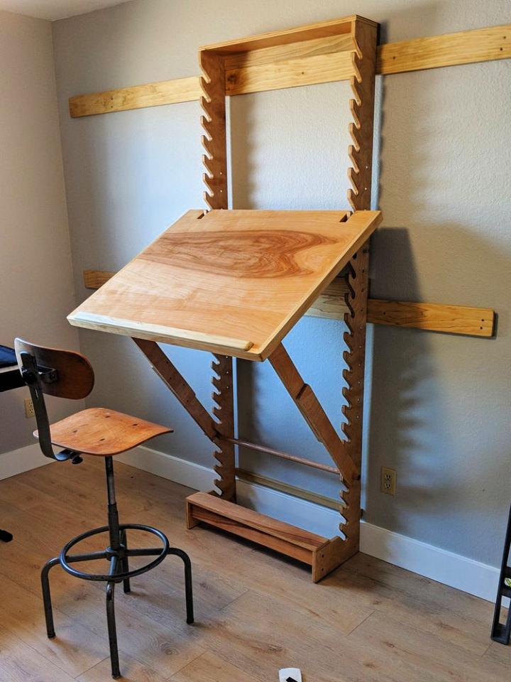 DIY Adjustable Art Desk