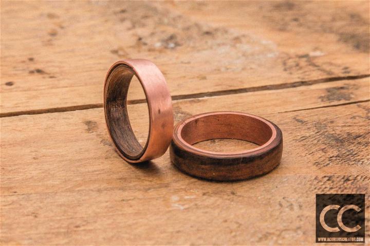 DIY Copper and Wood Rings