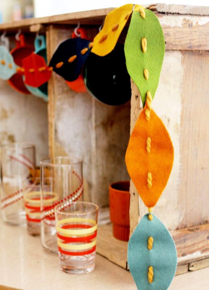 DIY Fall Leaves Garland