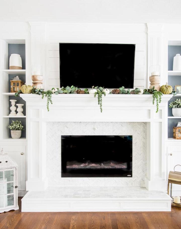 DIY Fireplace Mantel and Surround