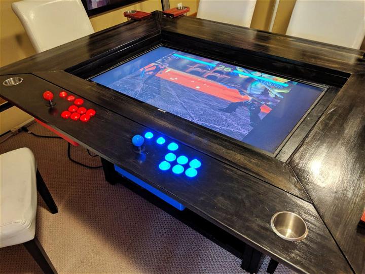 DIY Gaming Table with Tv