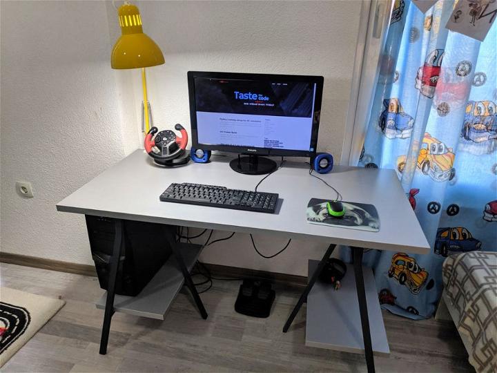 DIY Ikea Lerberg Computer Desk