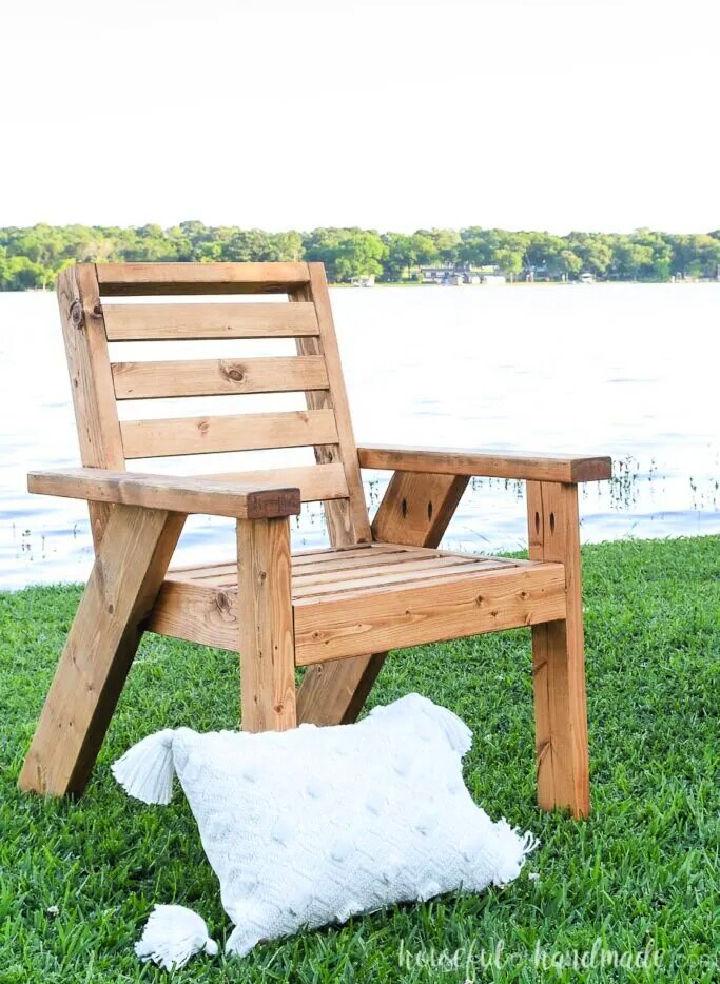 DIY Lounge Chair from 2x4s