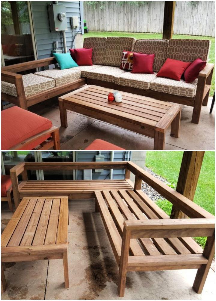 DIY Outdoor Sectional Couch