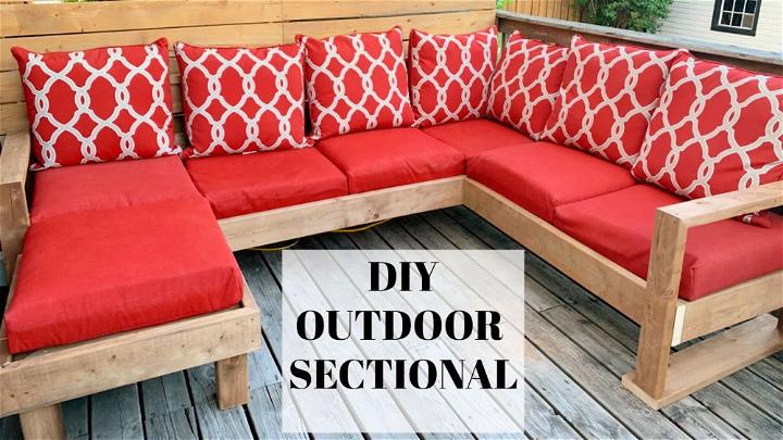 DIY Outdoor Sectional on Budget