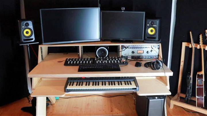 DIY Output Platform Studio Desk