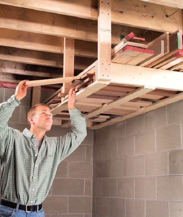 DIY Overhead Lumber Rack for Under $20