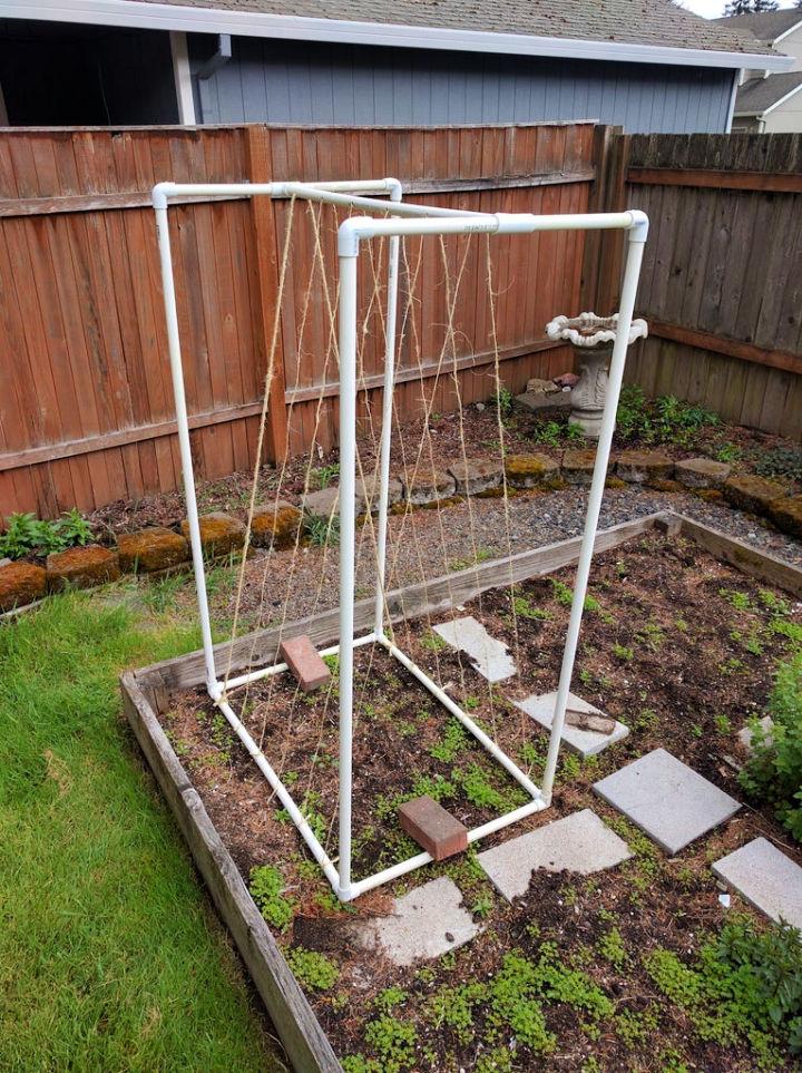 DIY PVC Garden Trellis