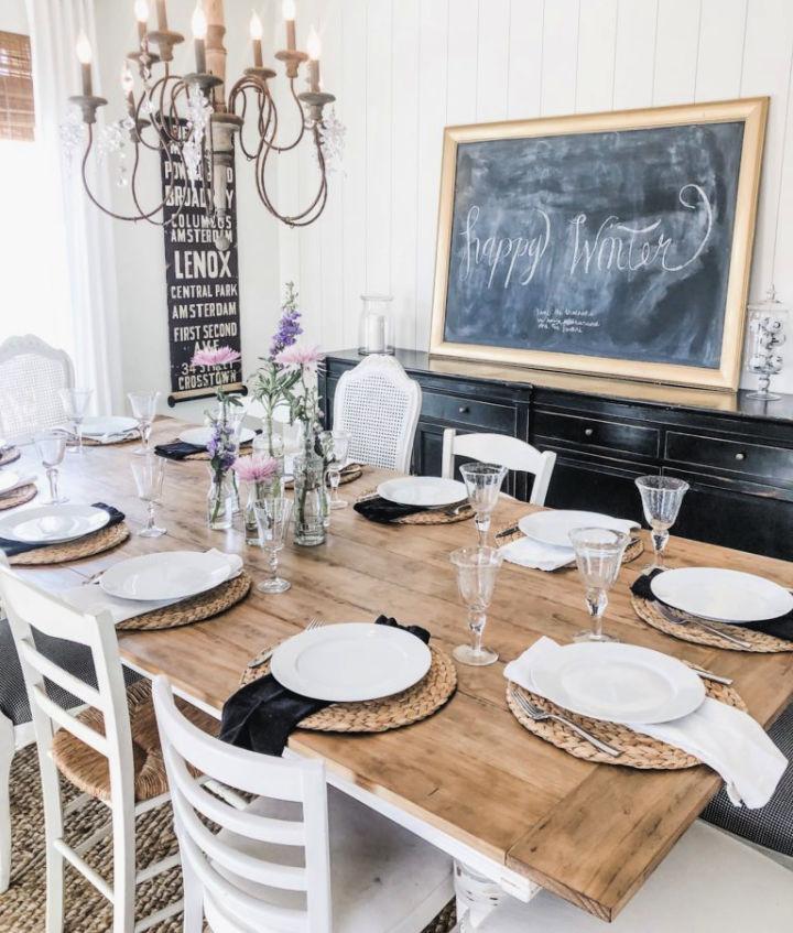 DIY Planked Table Top