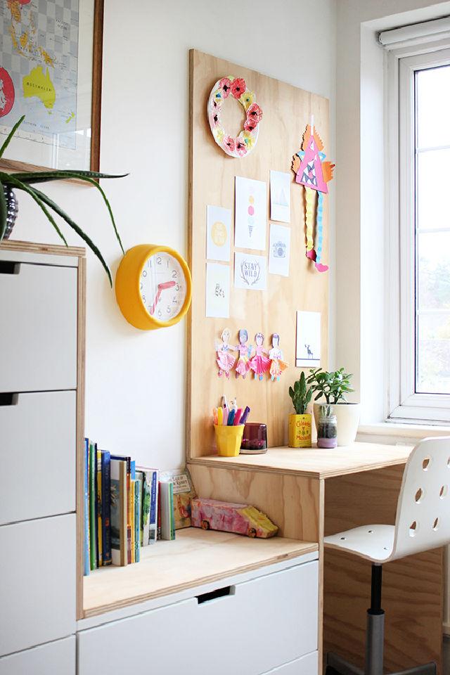 DIY Plywood Kids Desk 1