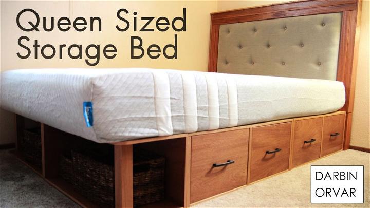 DIY Queen Storage Bed