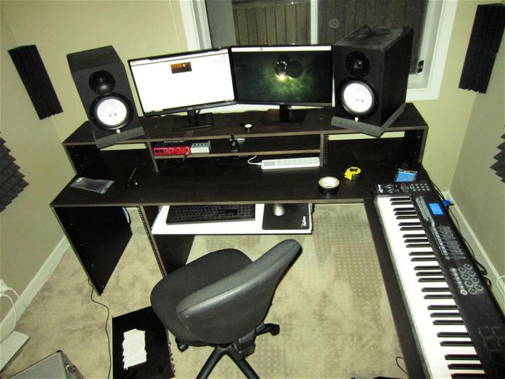 DIY Recording Studio Desk