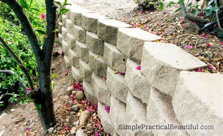 DIY Retaining Wall on a Slope