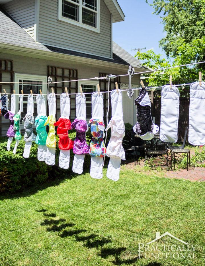 Outside washing best sale line ideas