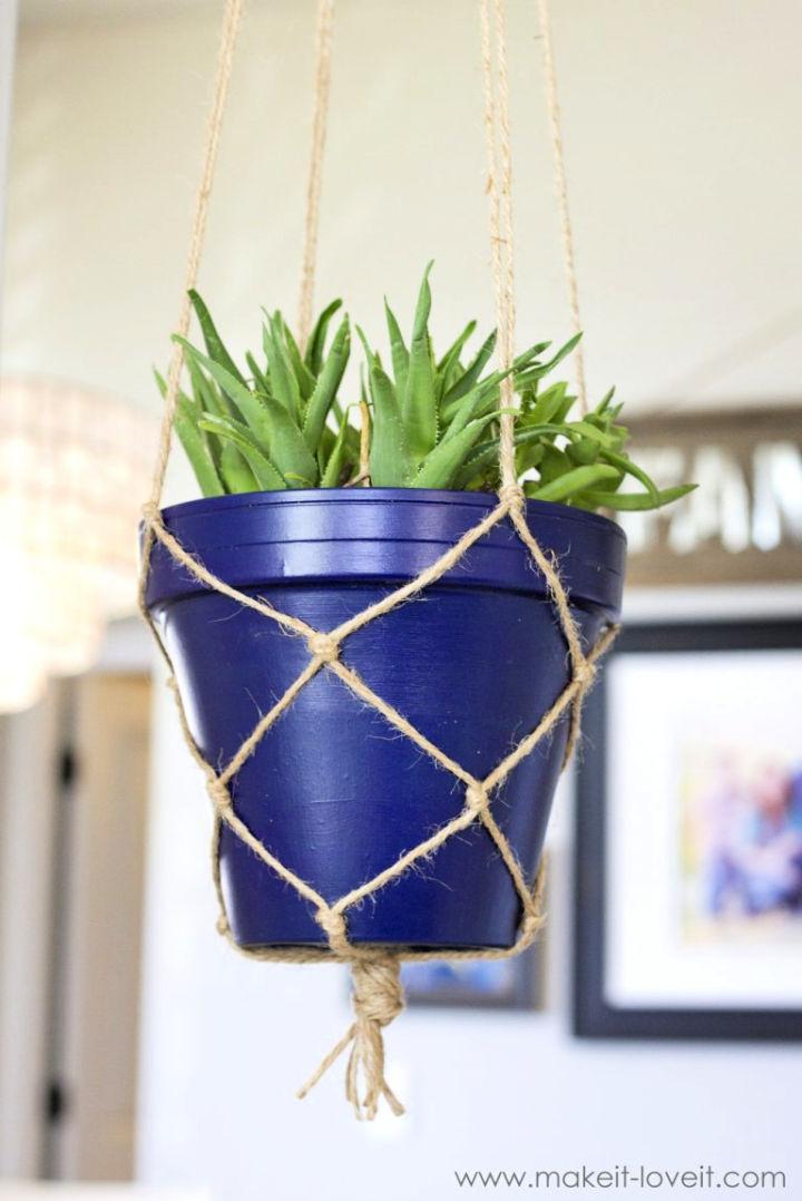 DIY Rope Macrame Plant Hanger