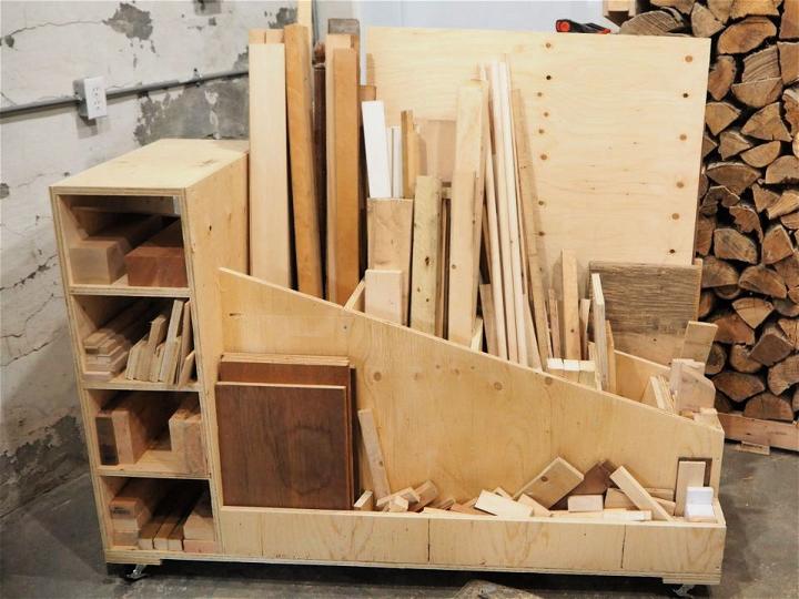 DIY Ultimate Lumber Storage Cart