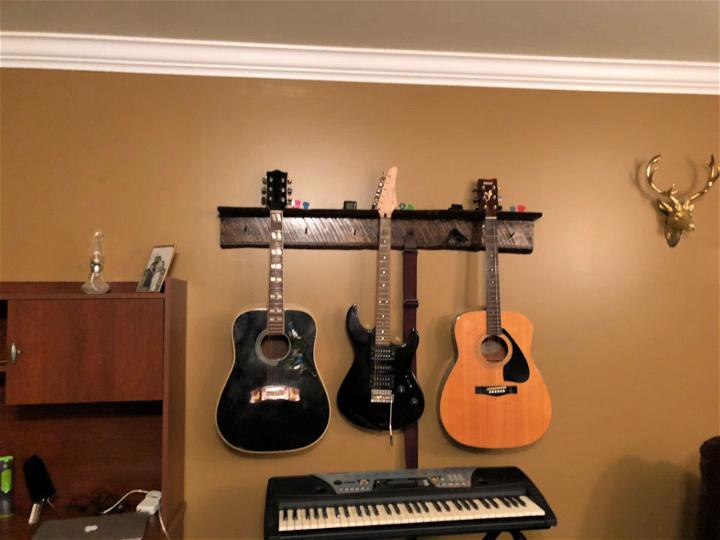 DIY Wall Guitar Stand