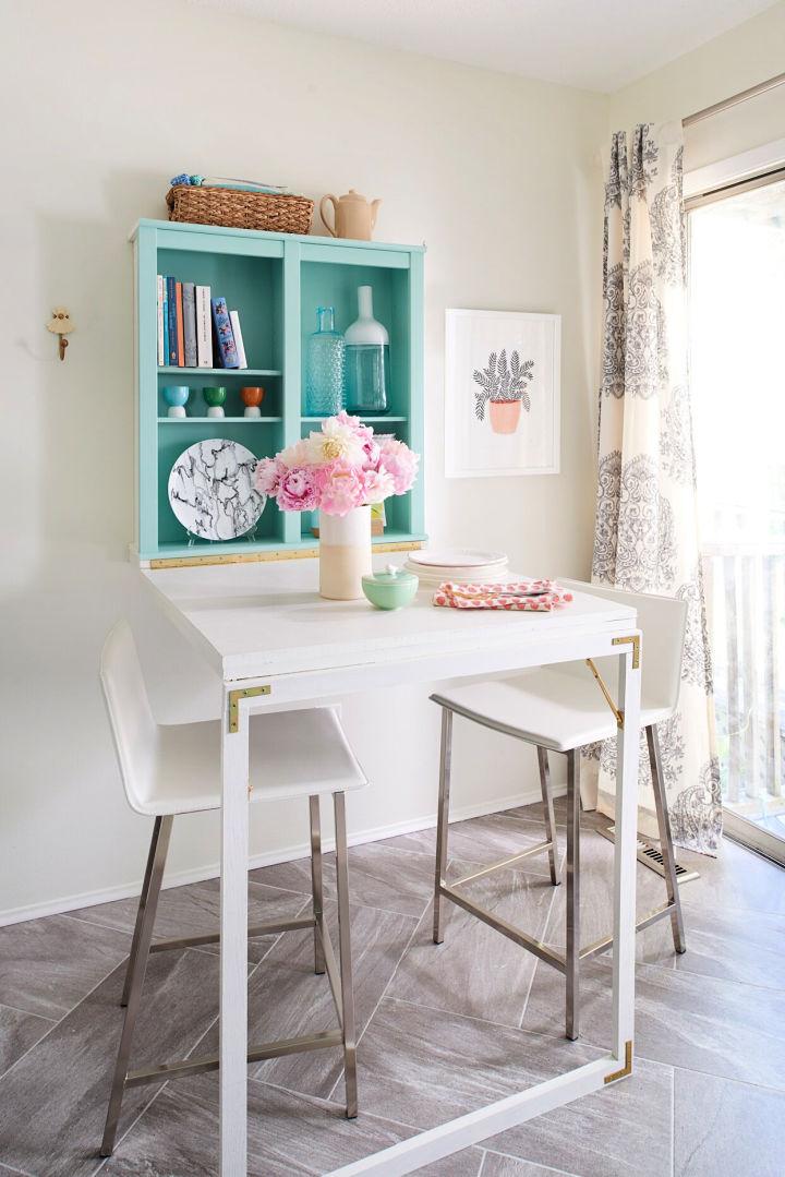 DIY Wall Mounted Folding Table