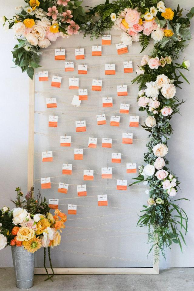 DIY Wall Seating Chart Frame